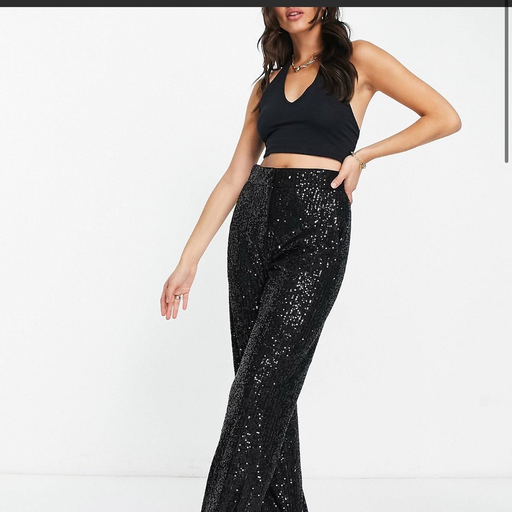 NWT ASOS DESIGN sequin pants